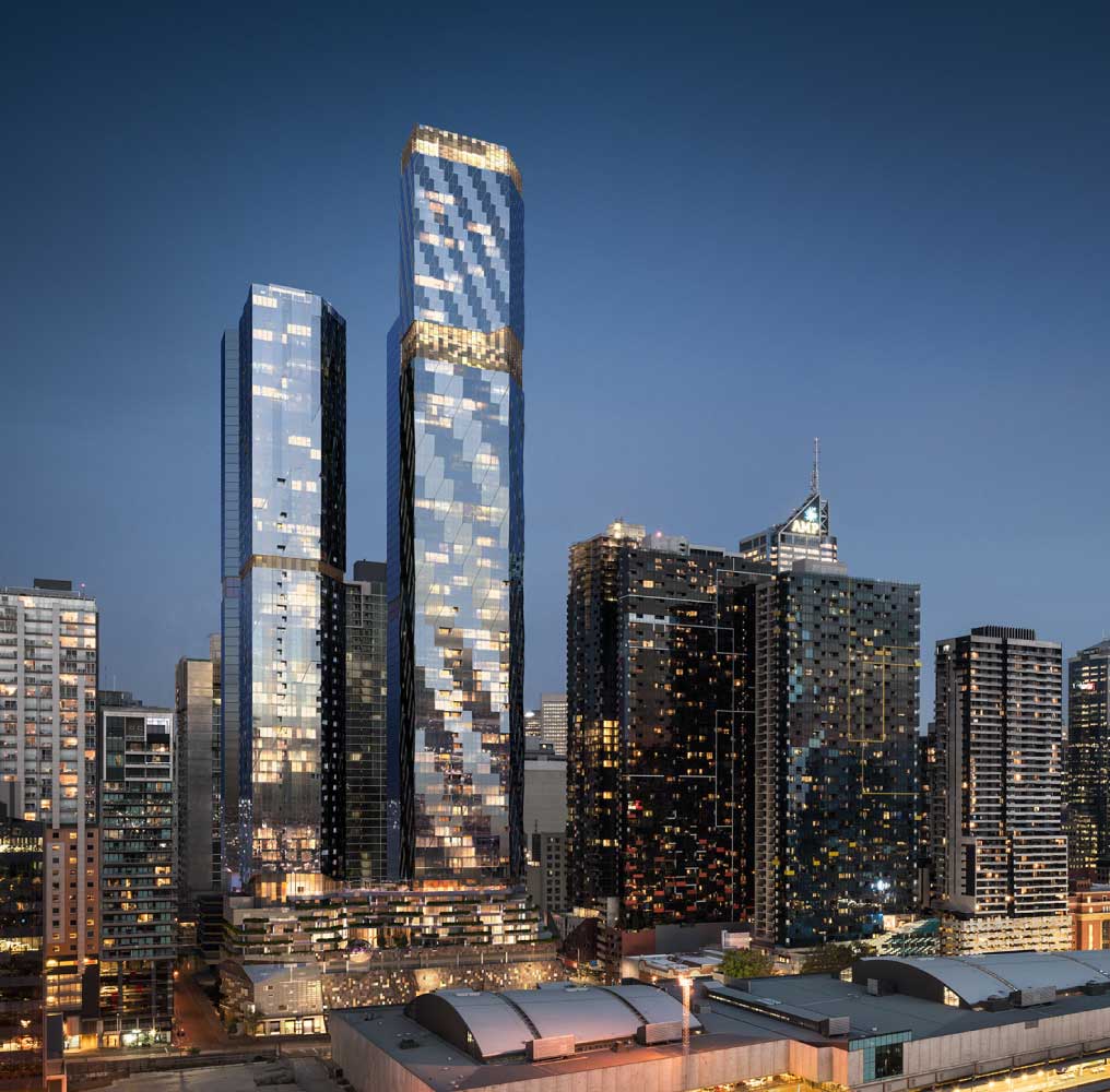 Melbourne

1,376Apartments
263 suiteThe Ritz-Carlton hotel
World-classAmenities
3,000 sqmground floor retail space
475 sqmParks and open space
Views of Docklands and Port Phillip Bay